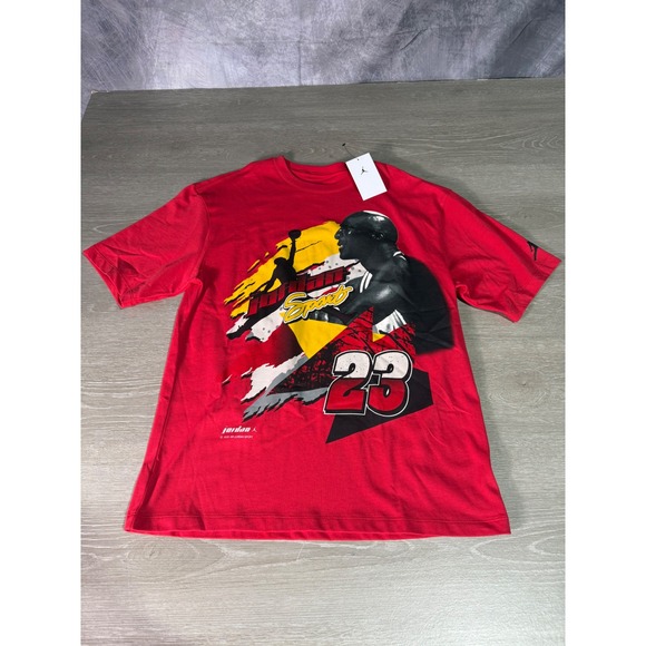 Jordan Other - Jordan Mens TShirt Red Michael Jordan Graphic Print Air Jordan BRAND NEW Size M
